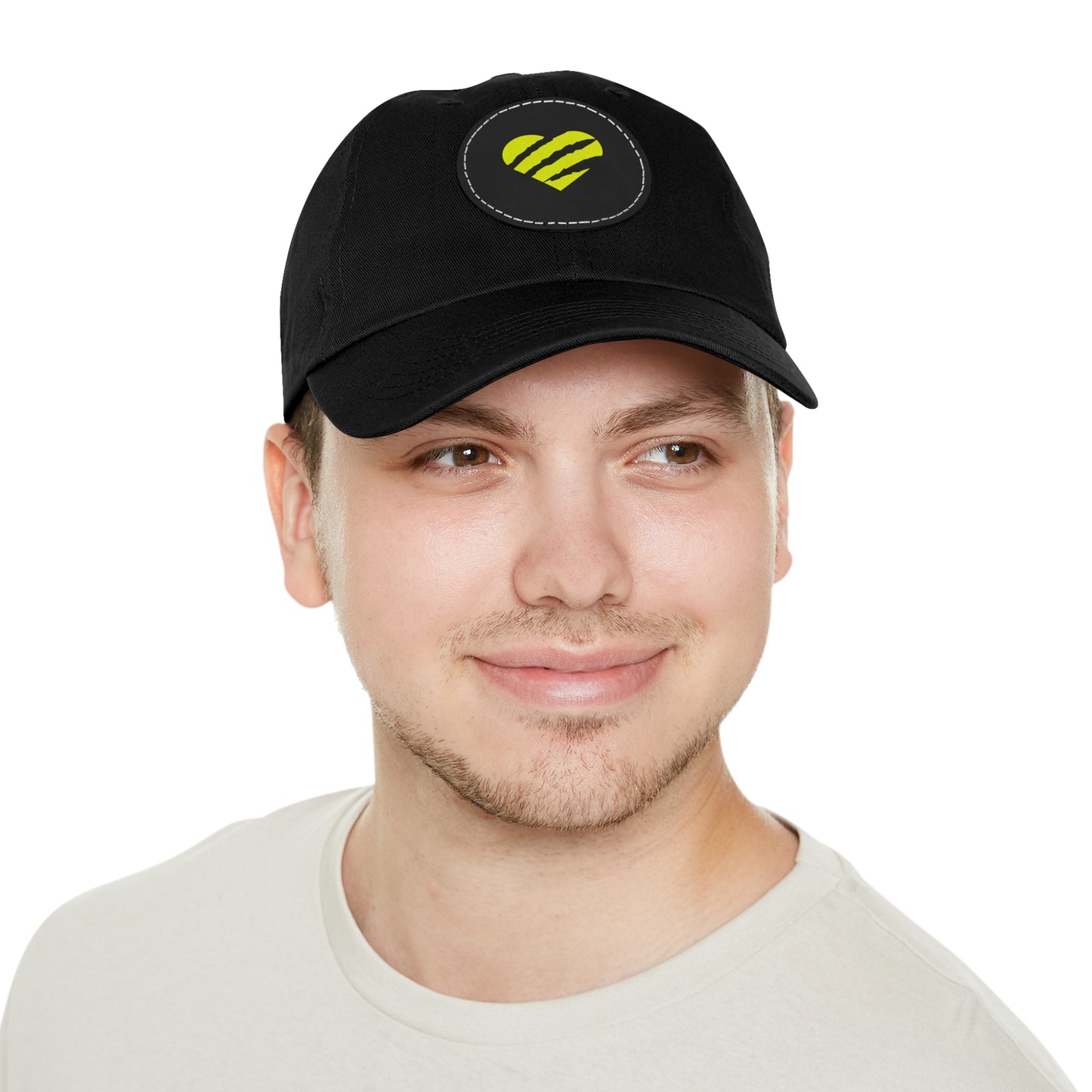 Scratched Heart Motif Baseball Cap
