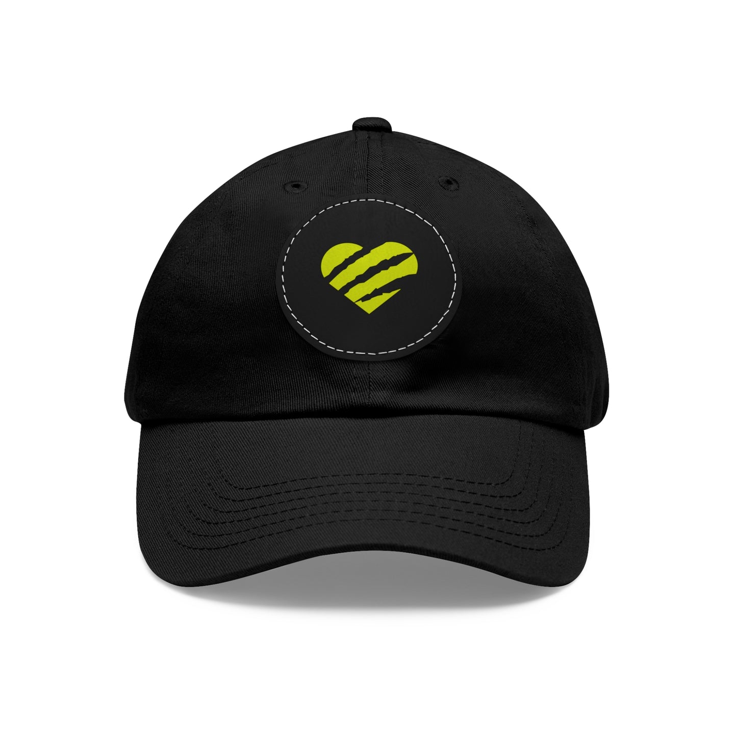 Scratched Heart Motif Baseball Cap
