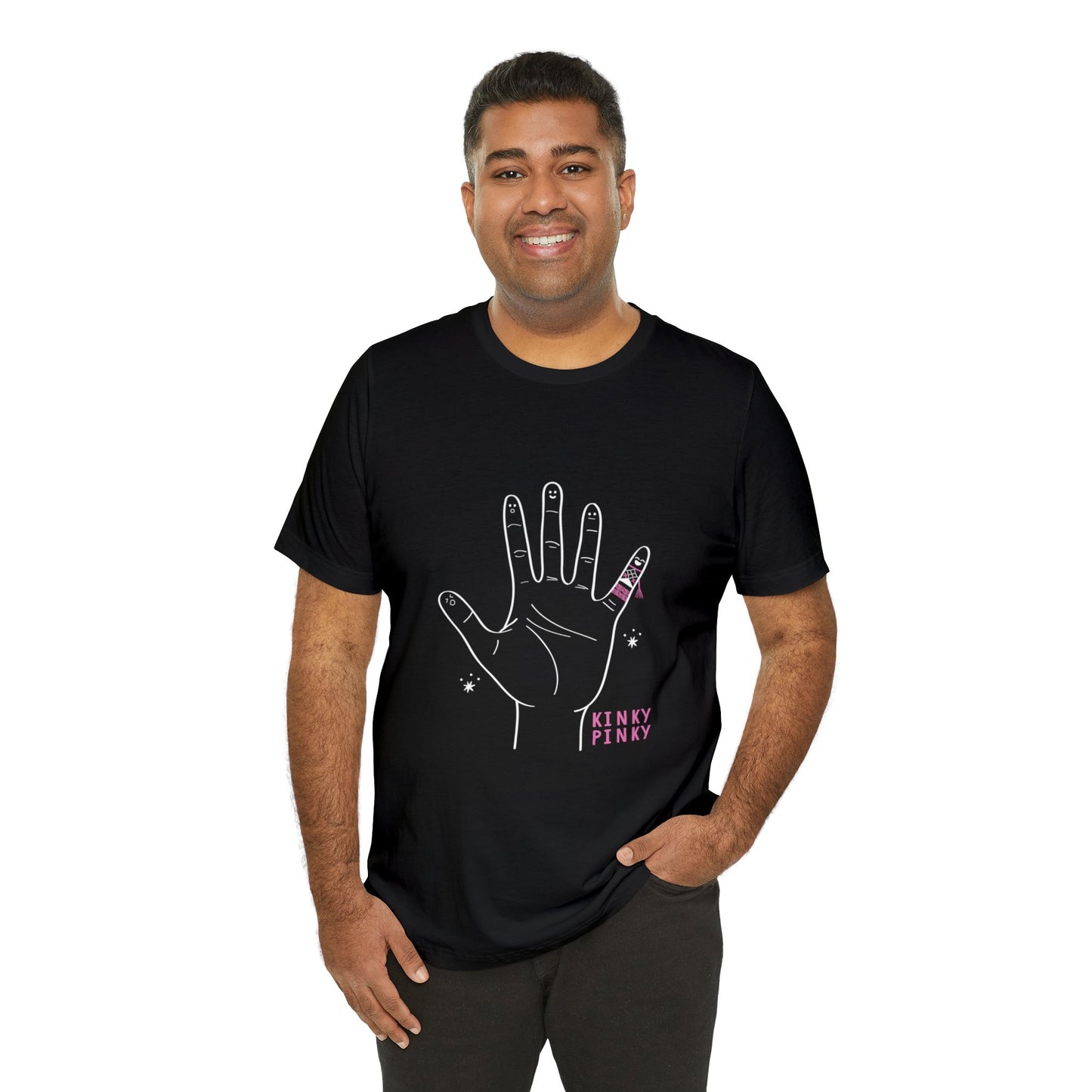 Kinky Pinky Motif Graphic Tee