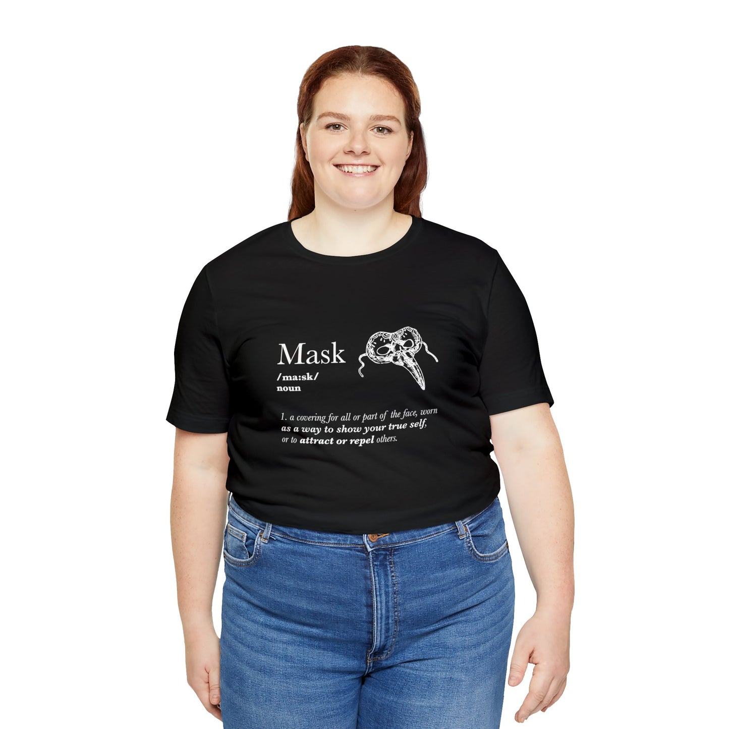 Mask Motif Graphic Tee