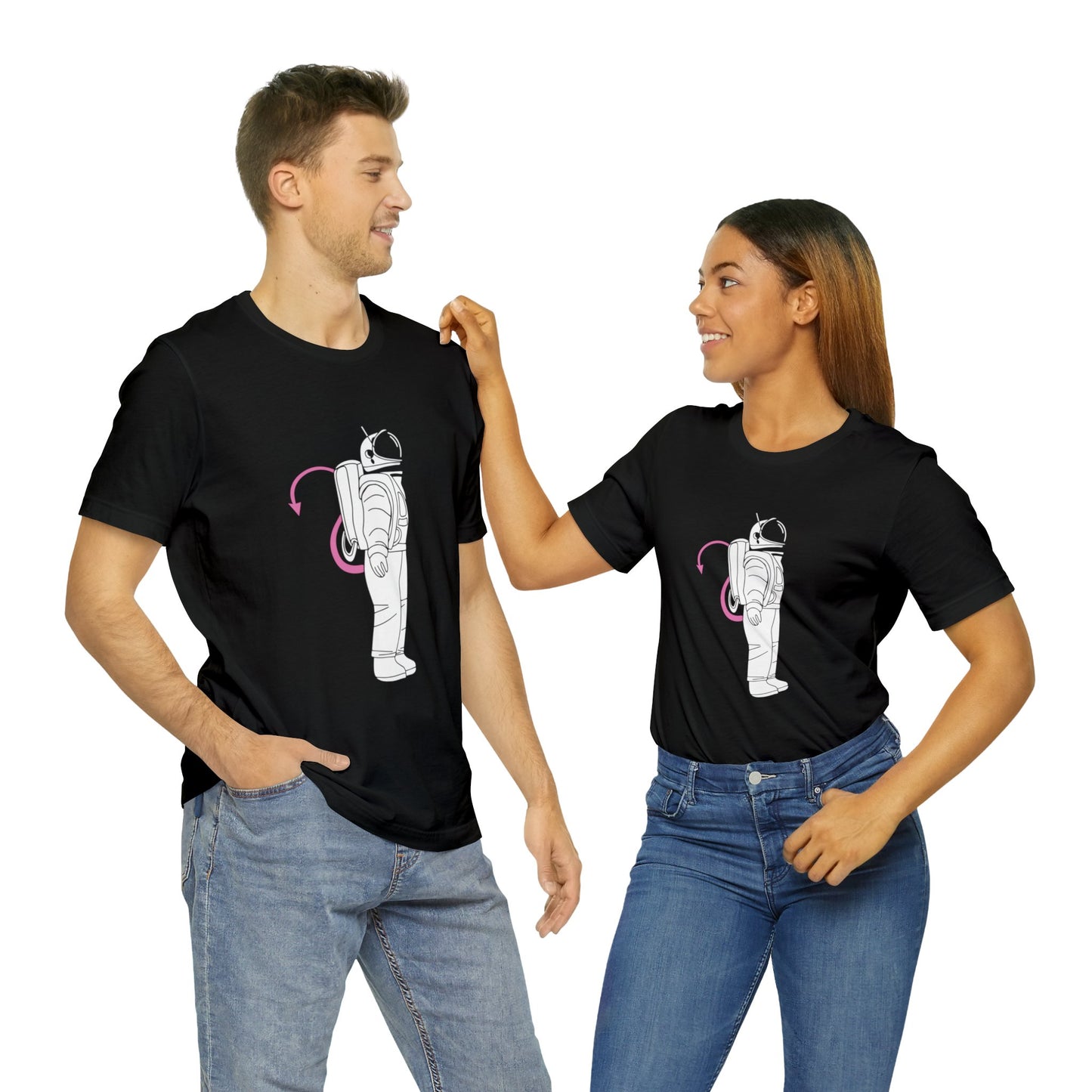 Kinky Astronaut Motif Graphic Tee