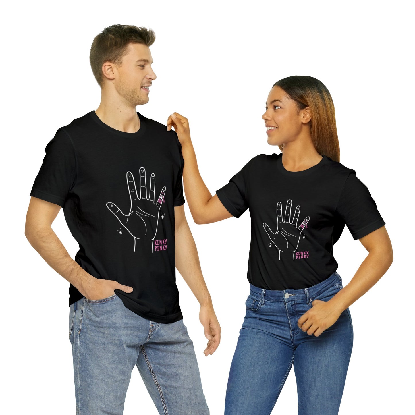 Kinky Pinky Motif Graphic Tee