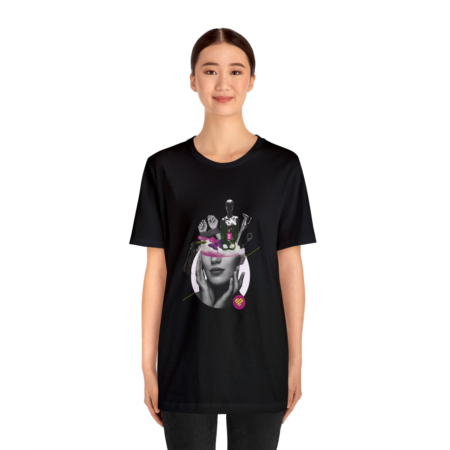 Kinky Collage Motif Graphic Tee