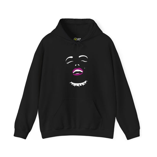 Kinky Marilyn Motif Graphic Hoodie