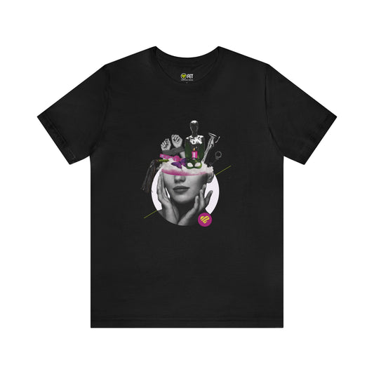 Kinky Collage Motif Graphic Tee