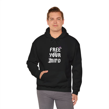 Free Your Mind Motif Graphic Hoodie