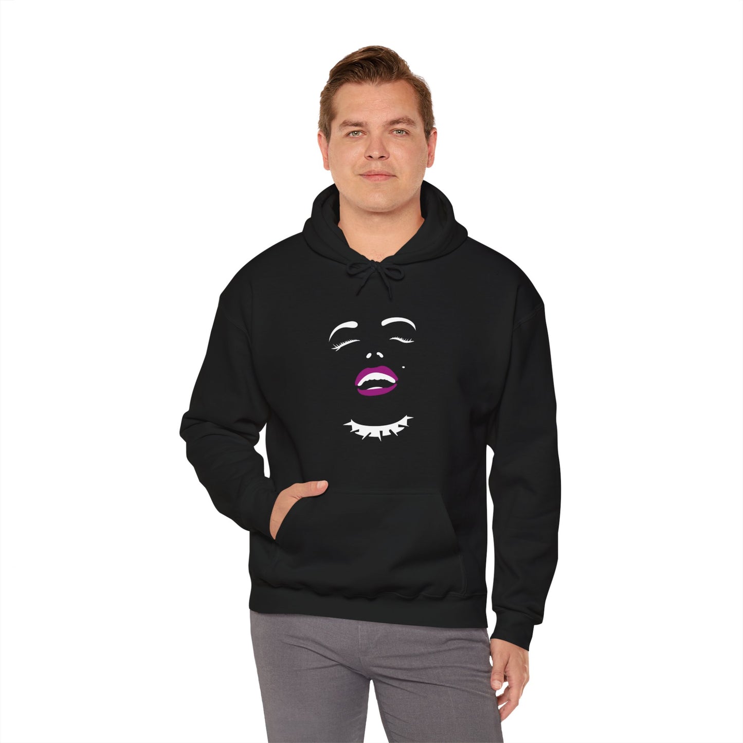 Kinky Marilyn Motif Graphic Hoodie