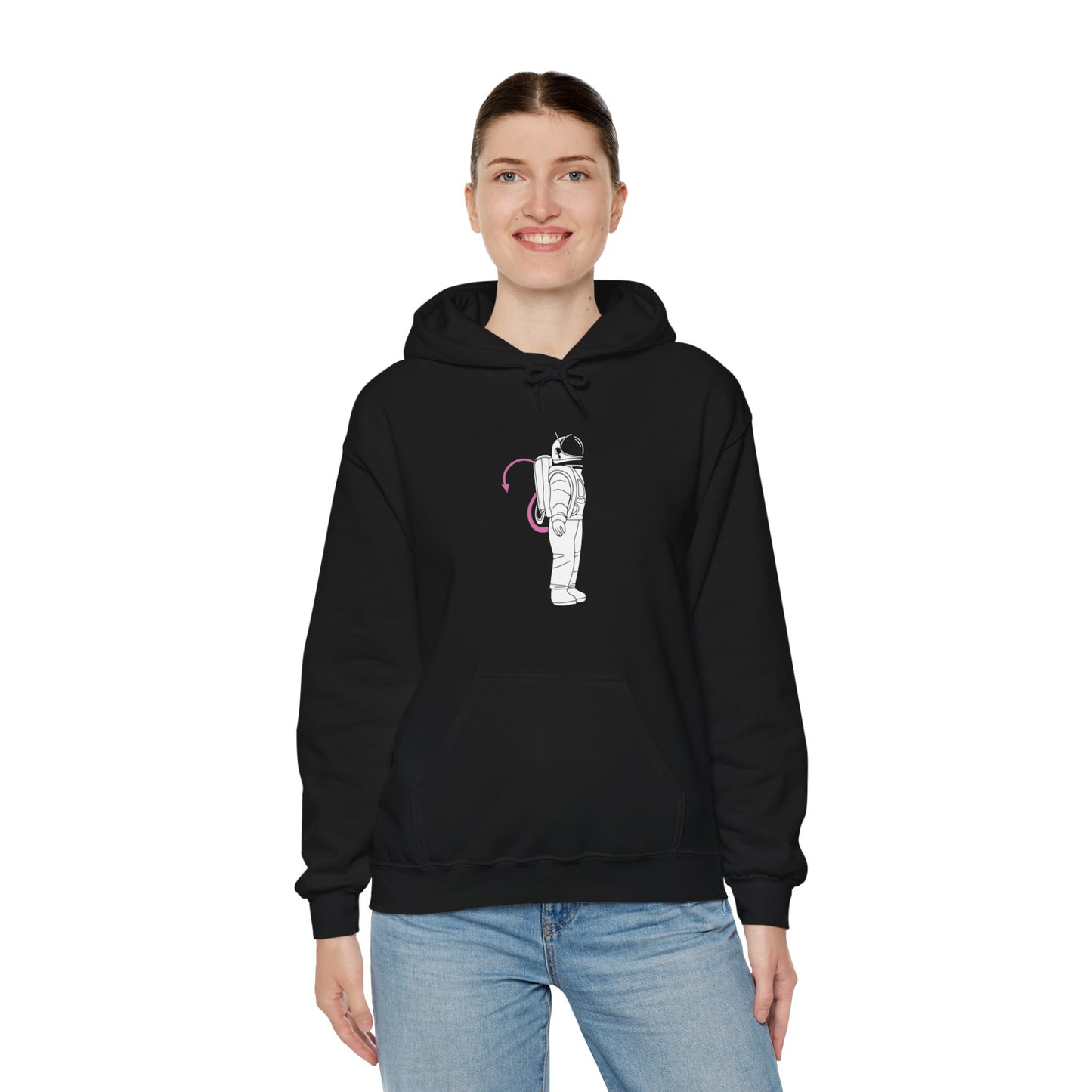 Kinky Astronaut Motif Graphic Hoodie